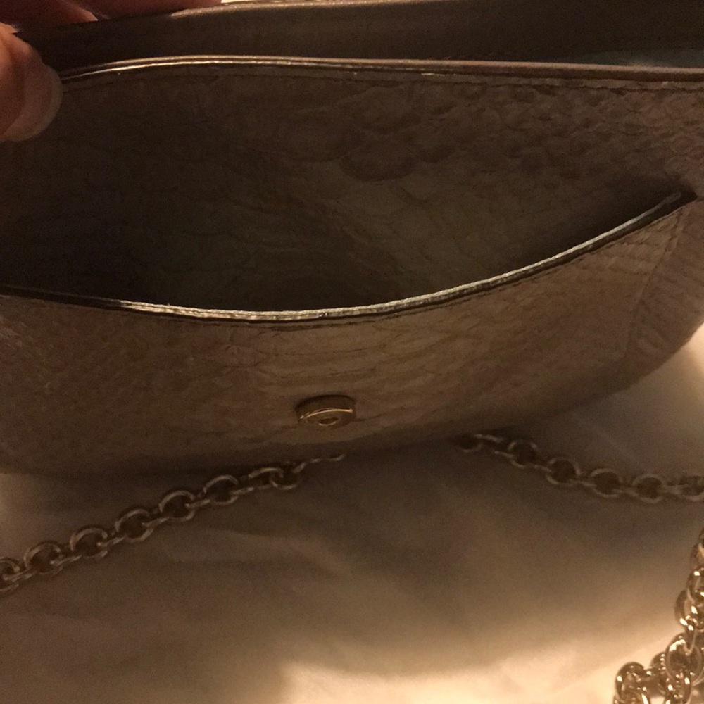 Coach Leather Python Shoulder Bag (Mushroom Color) - image 6